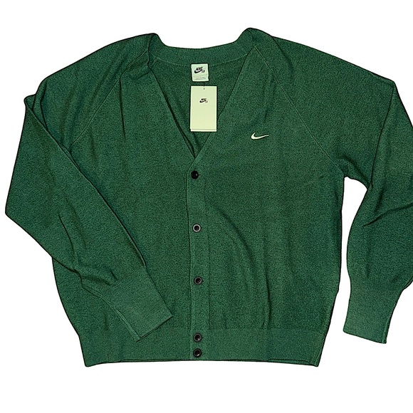 Nike SB Wool Cardigan in George Green DQ6306-341 - Picture 4 of 16
